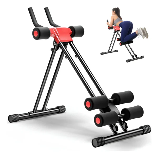 Aparato Para Abdominales Multifuncional Plegable, Con Altura Ajustable Y Pantalla Lcd, Ideal Para Casa, Oficina Y Personas Mayores