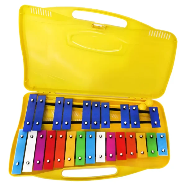 Metalófono Fhs 25 Notas Multicolor Infantil Con Estuche Y Mazos