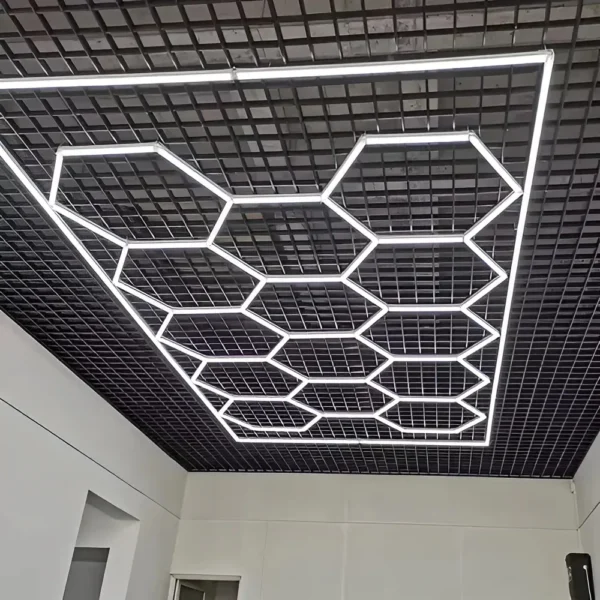 Lampara Led Hexagonal Moderna