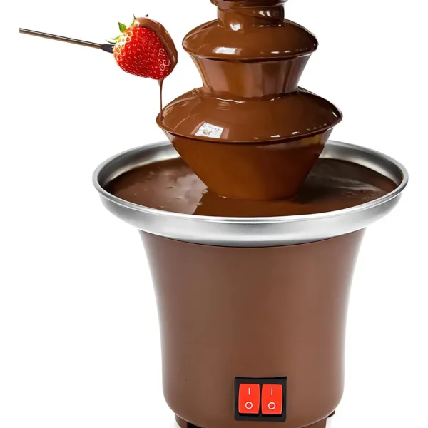 Cascada Fuente Chocolate Fondue 3 Niveles Acero Inoxidable C Color Marrón