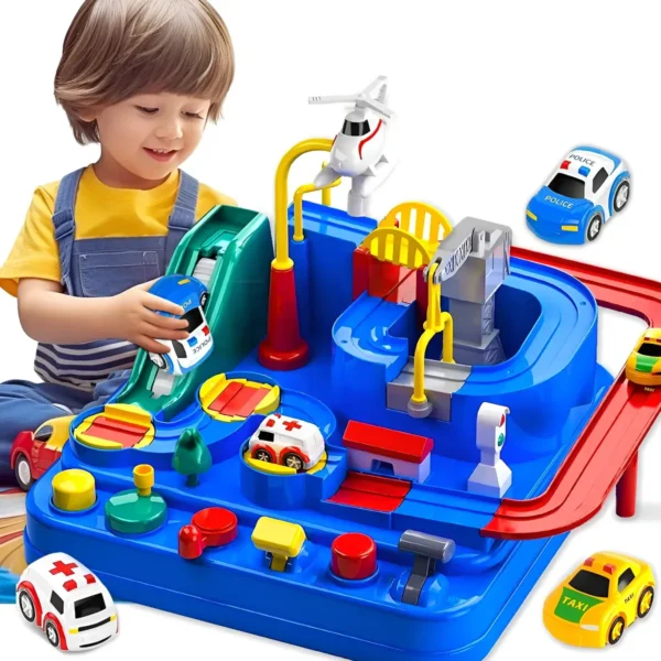 Pista Carreras Juguetes Niños,juguetes Para Niños Azul