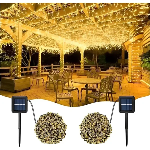 Luces Lámparas Solares Navidad Decoración Matrimonio