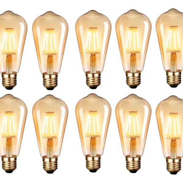 10 Unidades Ampolletas E27 Vintage Filamento Retro Edison