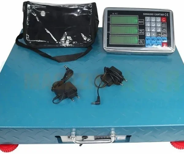 Balanza 300kg Inalambrica Pesa Digital Material Acero Diaman Color Azul